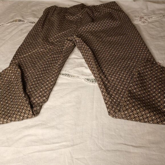 J.jill 6 Stretch Cotton Blend Zipper Ankle Length Floral Print Women's Pants - Picture 7 of 7